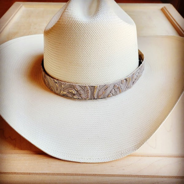 Turquoise Metallic Western Leather Band Choice Hat