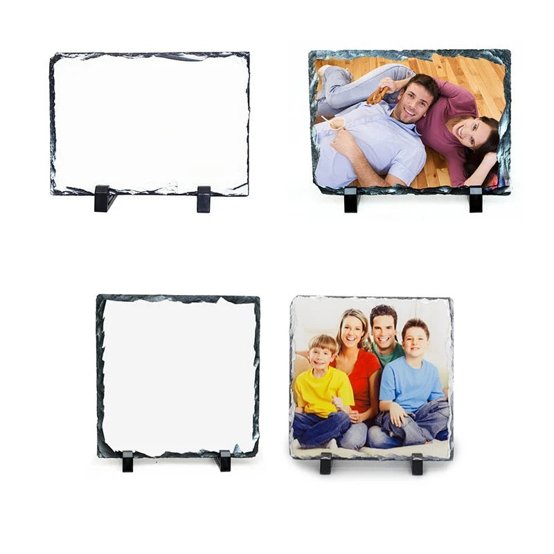 Sublimation Blank Photo Slate Rock Stone Appoximate 4x6 and 6x6 inch –  Hailey Brook Designs