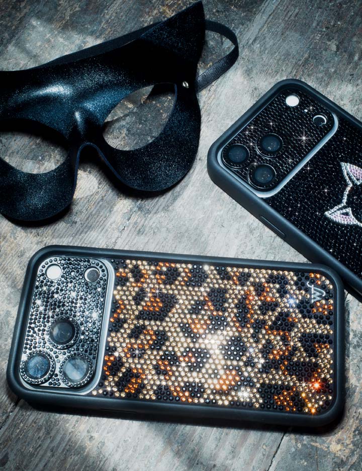 Rhinestone | Meow iPhone Case