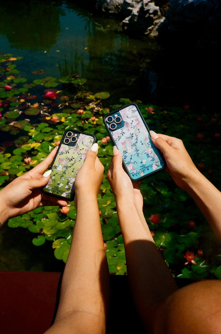 Gallery Girlie Blue iPhone Case