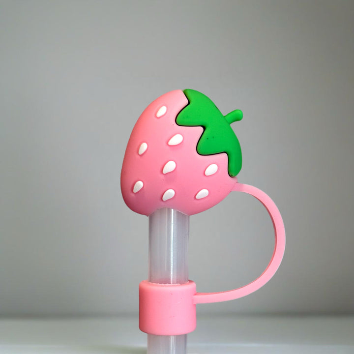 STRAWBERRY Straw Toppers