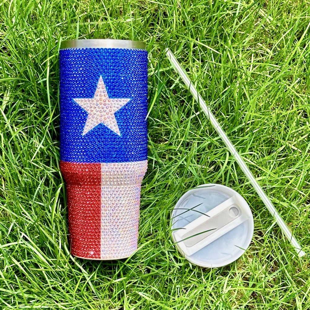 Pre-Order: 40 Oz. Crystal TEXAS Tumbler (Ships Approx. 7/15)