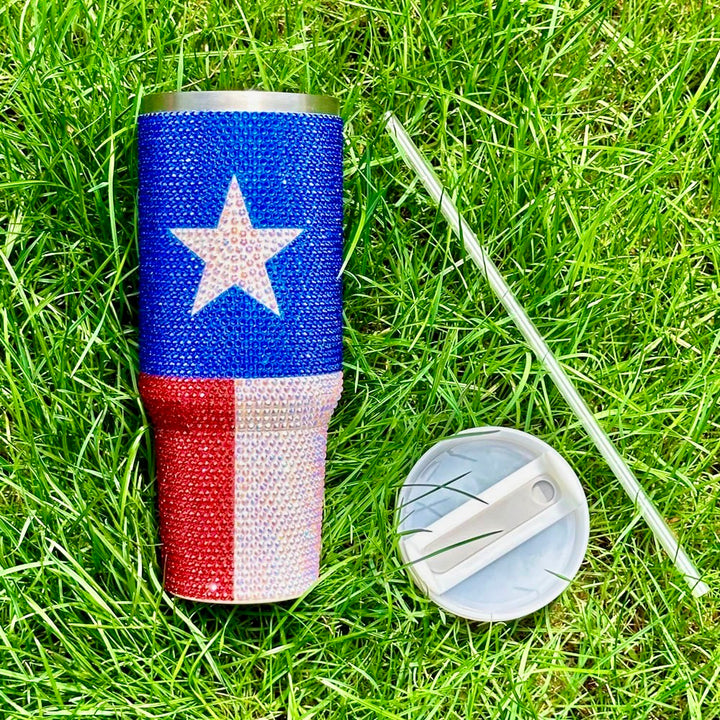 Pre-Order: 40 Oz. Crystal TEXAS Tumbler (Ships Approx. 7/15)
