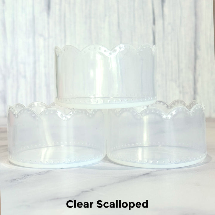 Clear Scalloped Tumbler Boot -fits 20-40oz