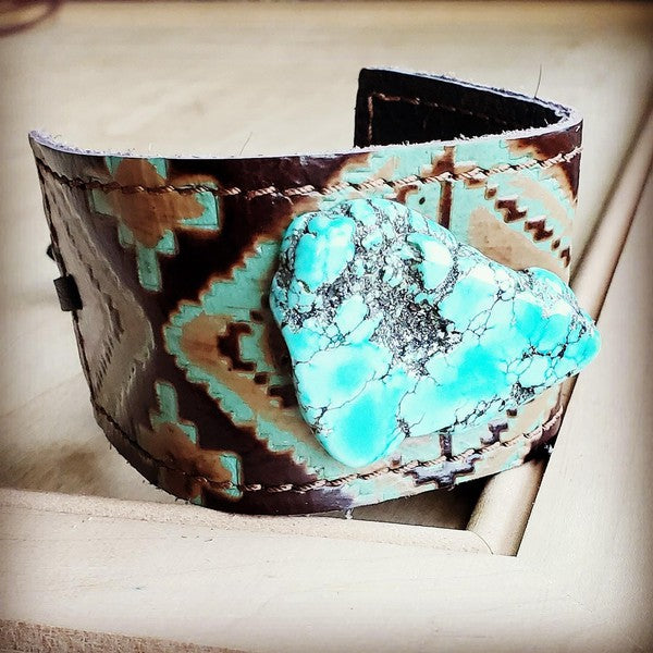 cuff w/ Tie-Turquoise and Turquoise Slab