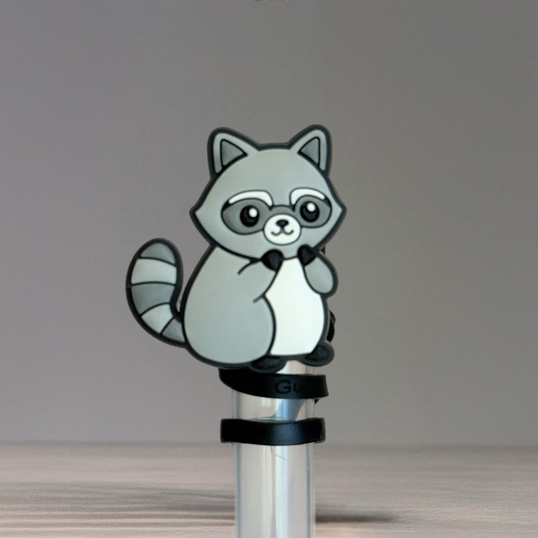 Raccoon Straw Topper
