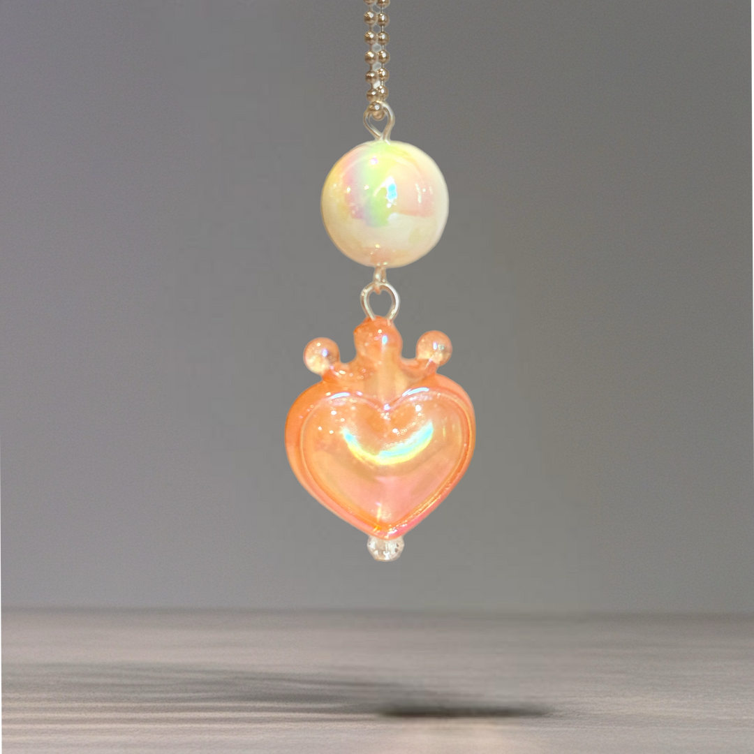 Fancy Crowned Heart Charms- Tumbler Handle Charm