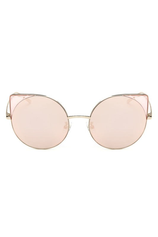 Women Round Cat Eye Fashion Sunglasses