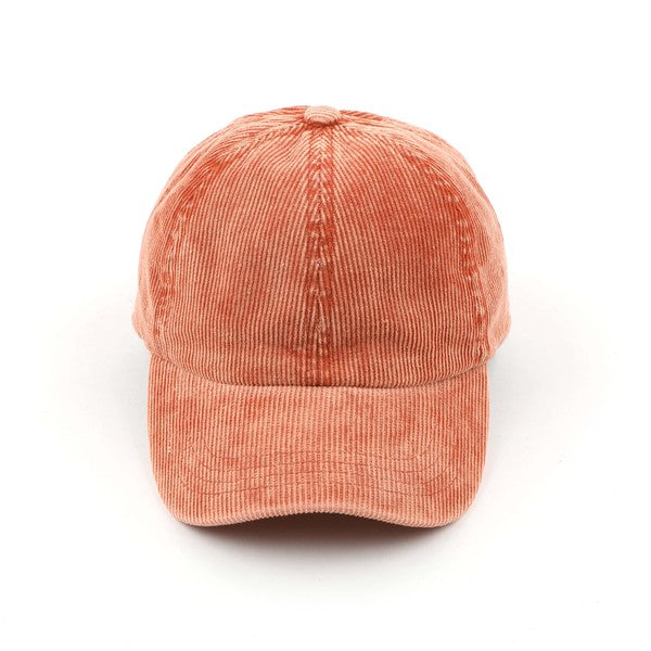 CC Stone-Washed Corduroy Cap