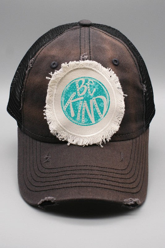 Be Kind Circle Graphic Patch Hat