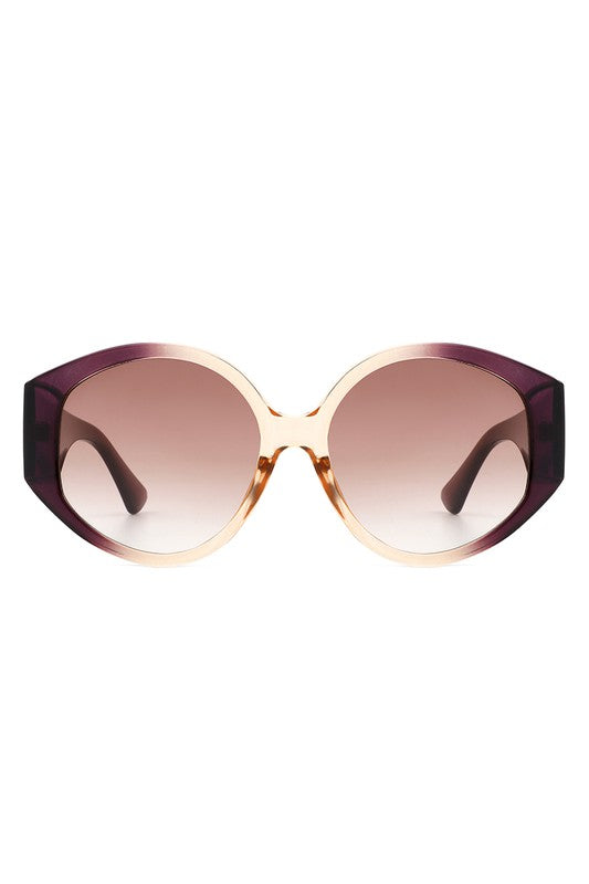Women Round Oversize Oval Fashion Sunglasses