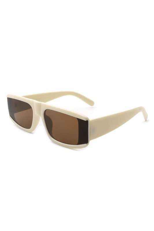 Rectangle Flat Top Retro Fashion Sunglasses