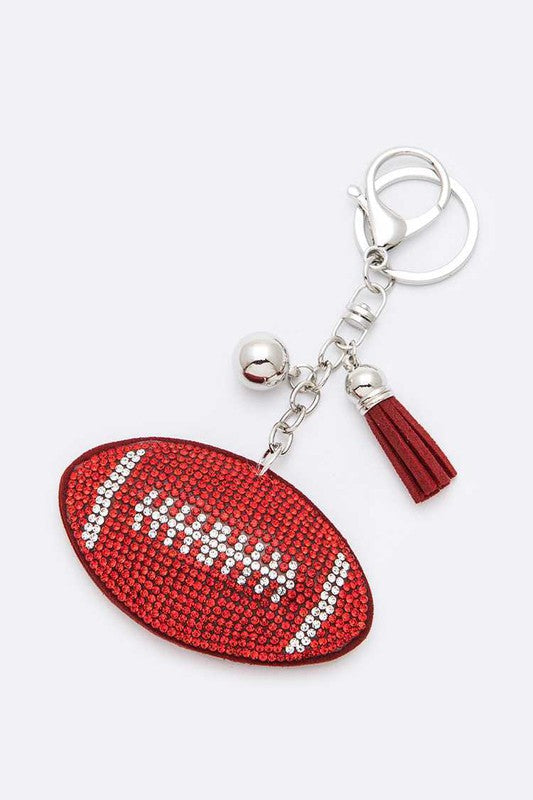 Red Football Key Chain