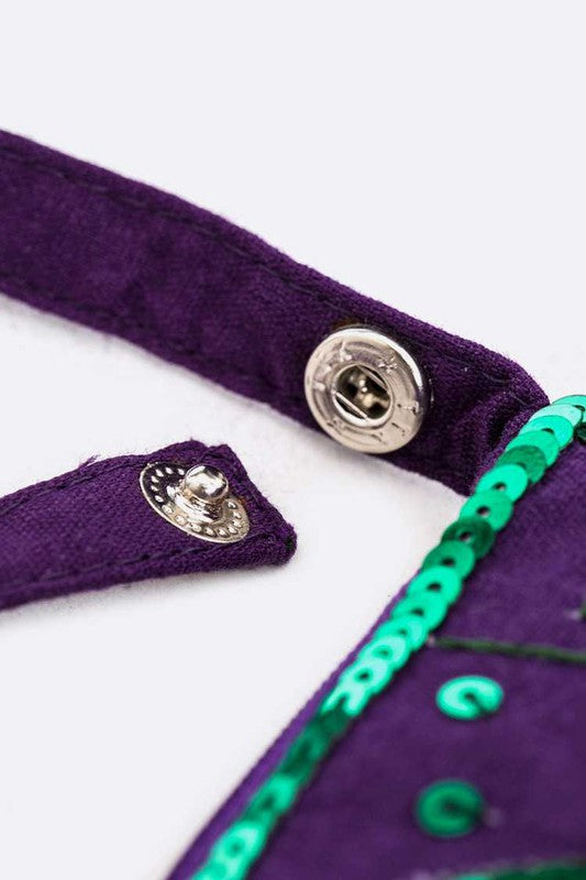 Mardi Gras Crossbody Swing Bag