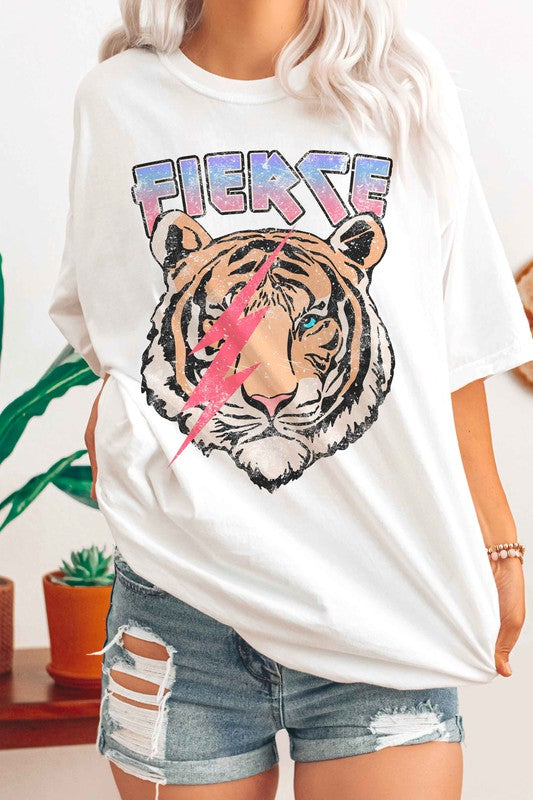 FIERCE TIGER GRAPHIC T-SHIRT