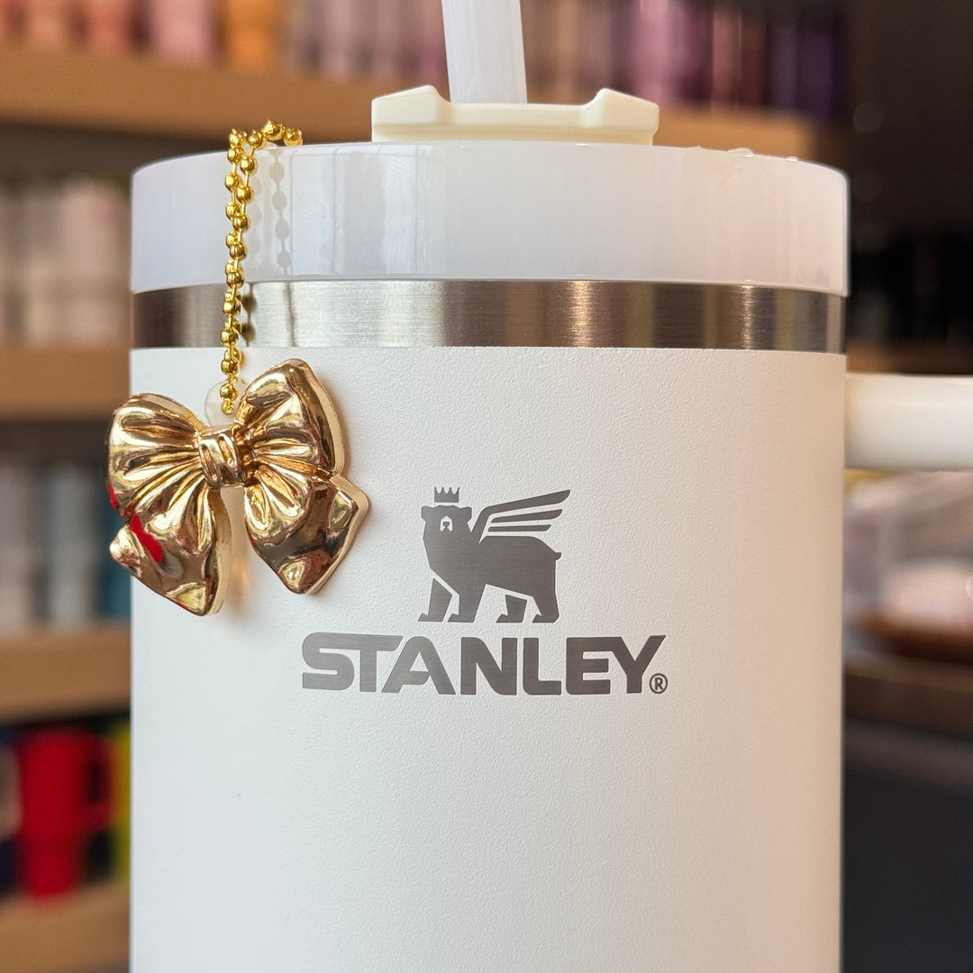 Gold Bow Charm - Tumbler Handle Charm