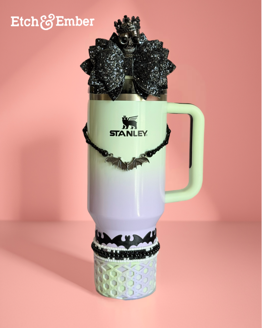 Royal Skull Deluxe Straw Topper