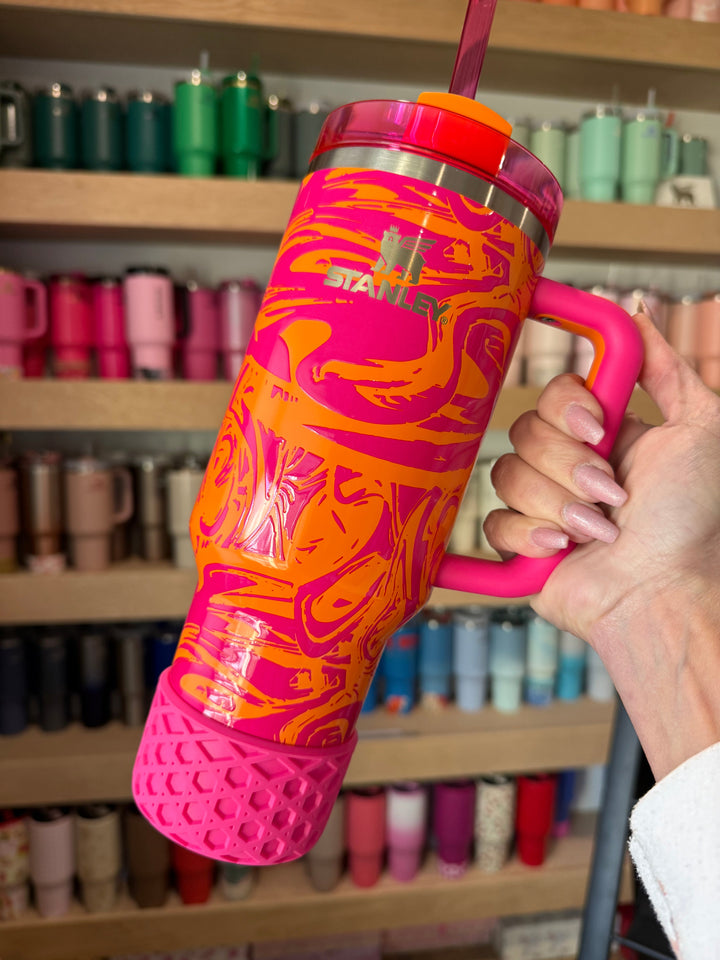 WAFFLE Electric Pink Tumbler Boot -fits 20-40oz NEW!