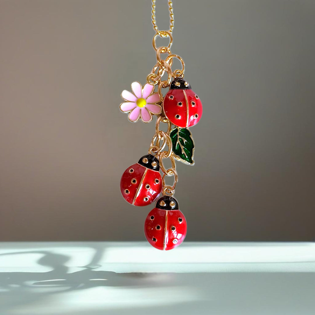 Red Ladybugs Charm - Tumbler Handle Charm