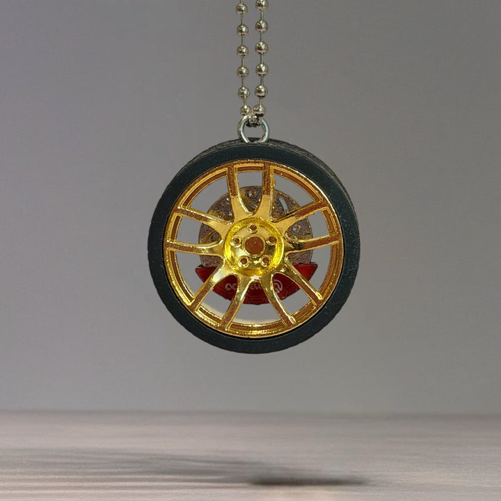 Racecar Wheel Charm - Tumbler Handle Charm