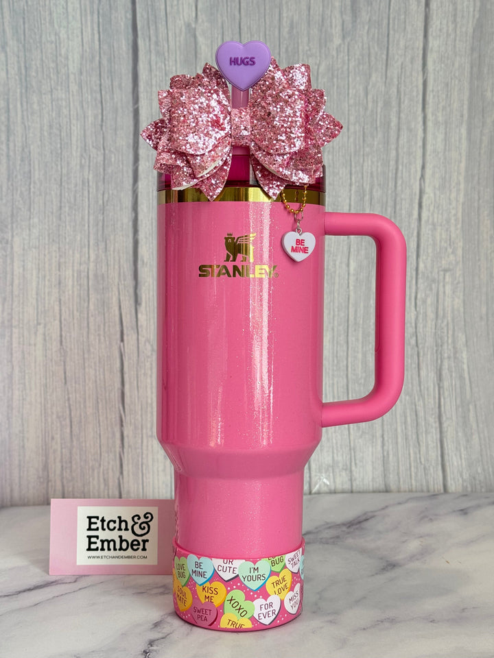 Conversation Heart Charms - Tumbler Handle Charm