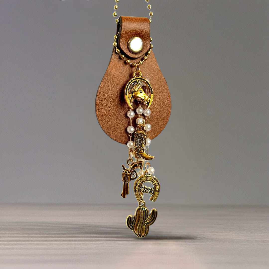 *Limited Edition*  Pearls & Ponies Charm - Tumbler Handle Charm