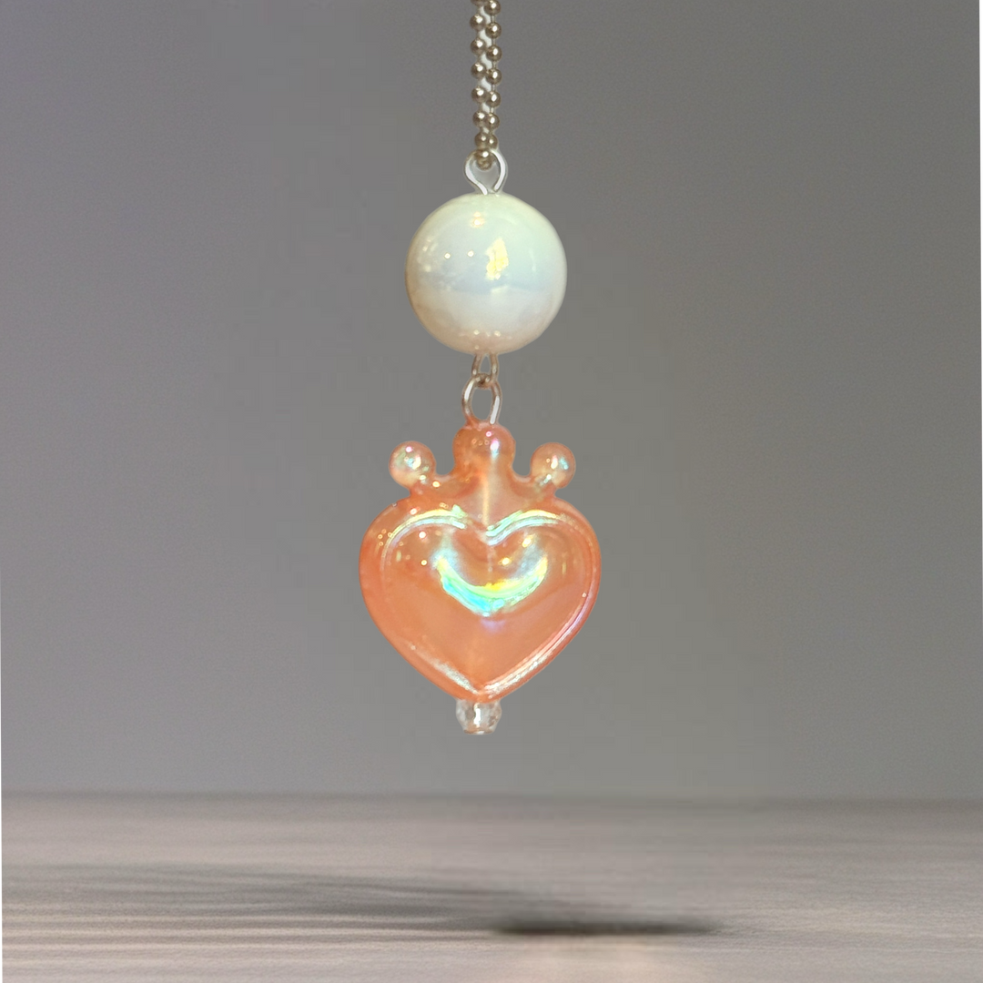 Fancy Crowned Heart Charms- Tumbler Handle Charm