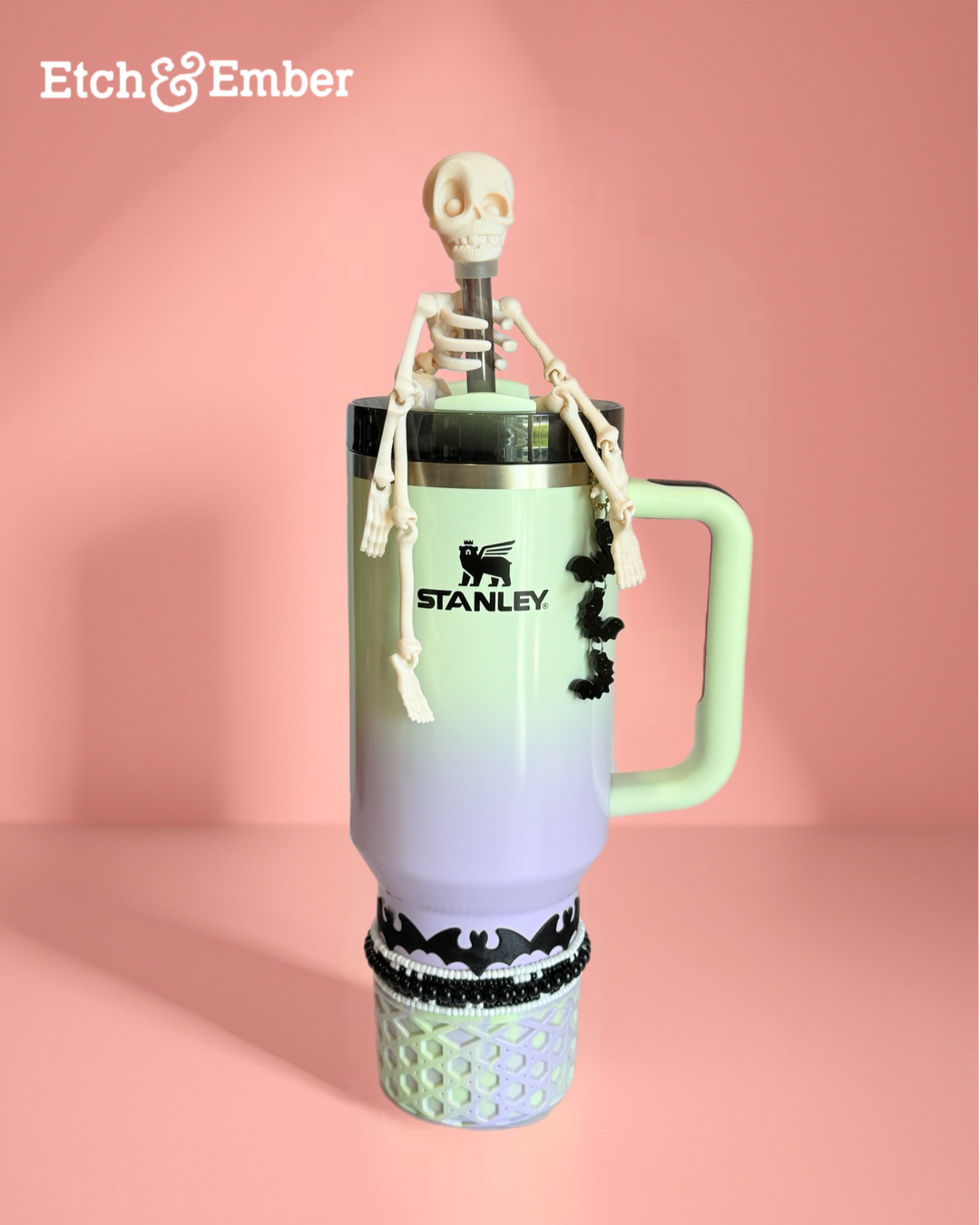 3D Skeleton Charm - Tumbler Handle Charm