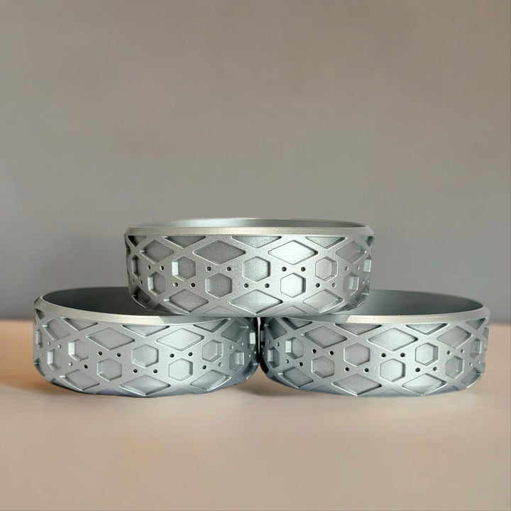 Silver Metallic 3.25” Waffle Shorty Boot