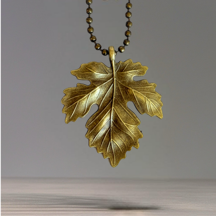 Metal Fall Leaf Charm - Tumbler Handle Charm