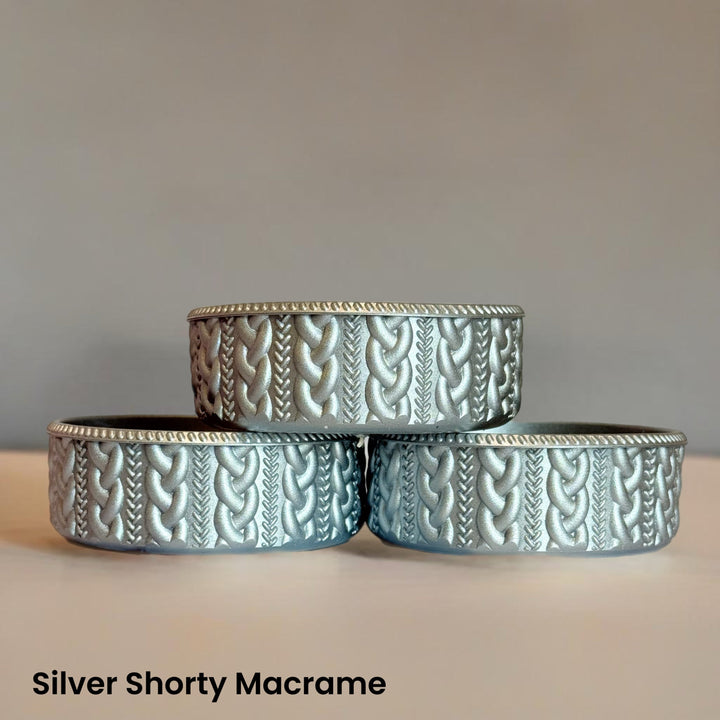 Silver Shorty Macrame  Boot