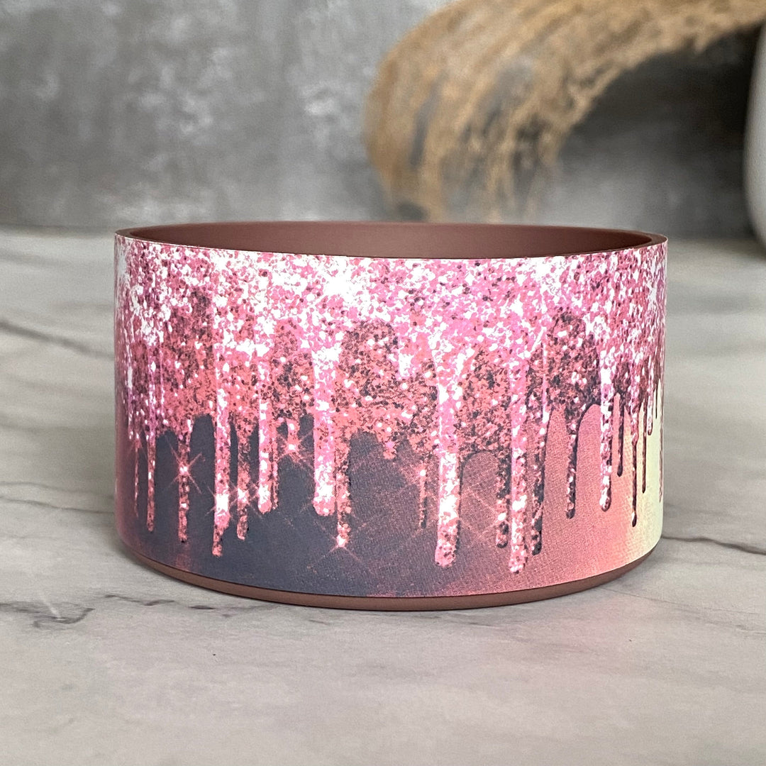 PINK GLITTER DRIP Tumbler Boot -fits 20-40oz NEW!