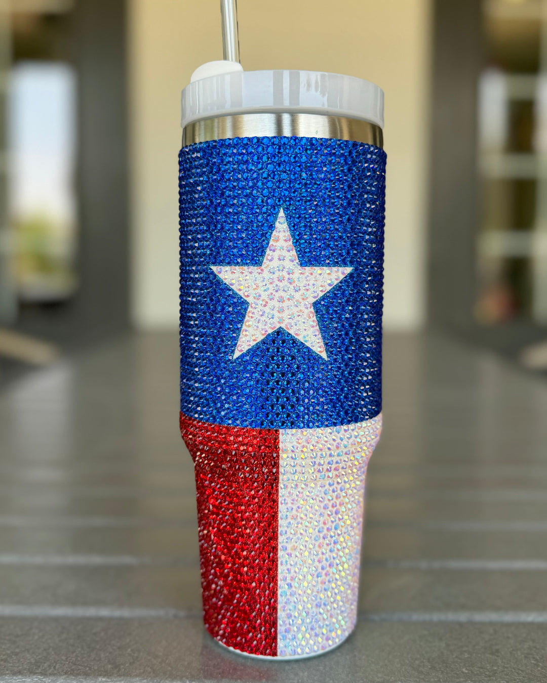 Pre-Order: 40 Oz. Crystal TEXAS Tumbler (Ships Approx. 7/15)