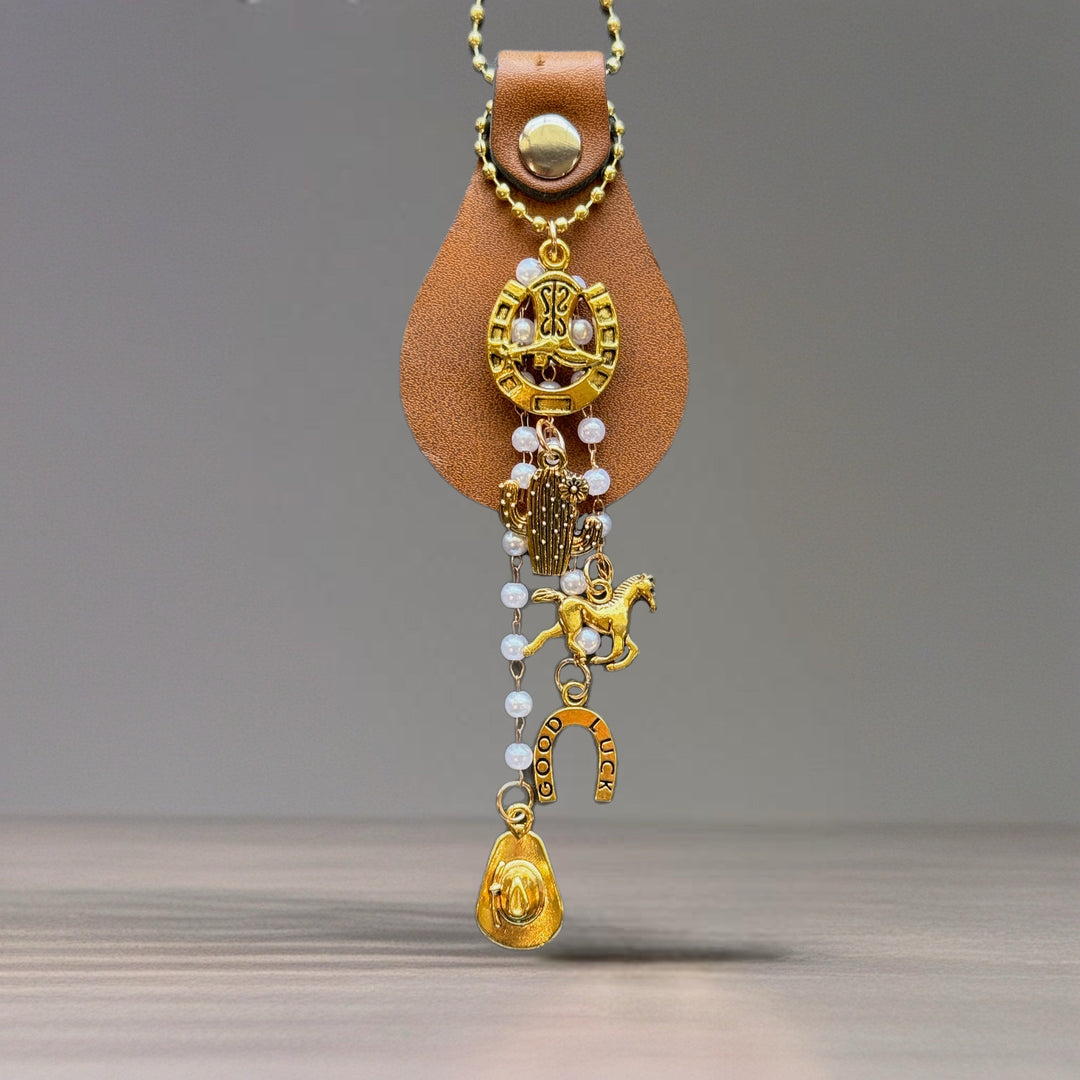 *Limited Edition*  Pearls & Ponies Charm - Tumbler Handle Charm