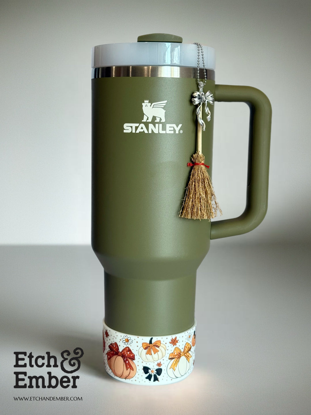 Witch’s Broom Charm - Tumbler Handle Charm