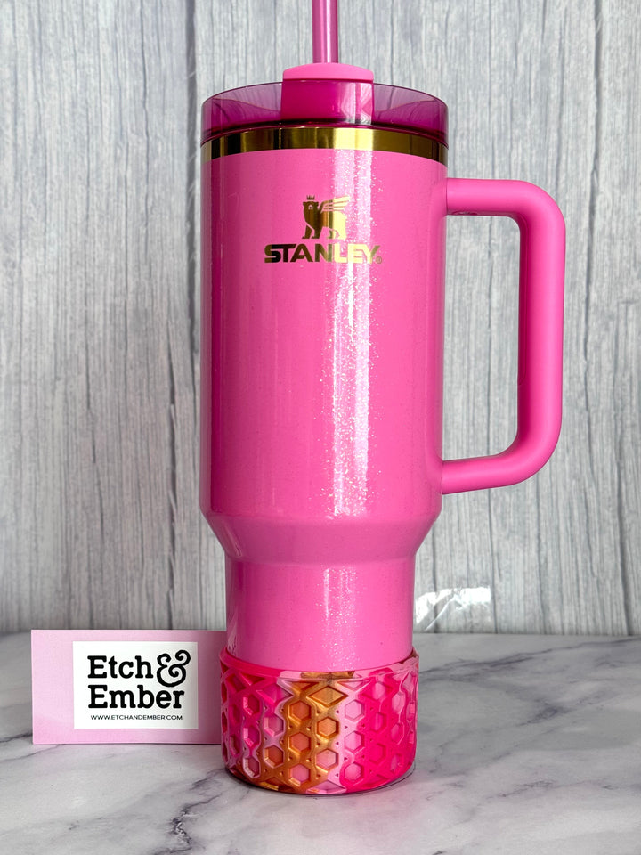 Pink Parade Remix WAFFLE Tumbler Boot -fits 20-40oz New!