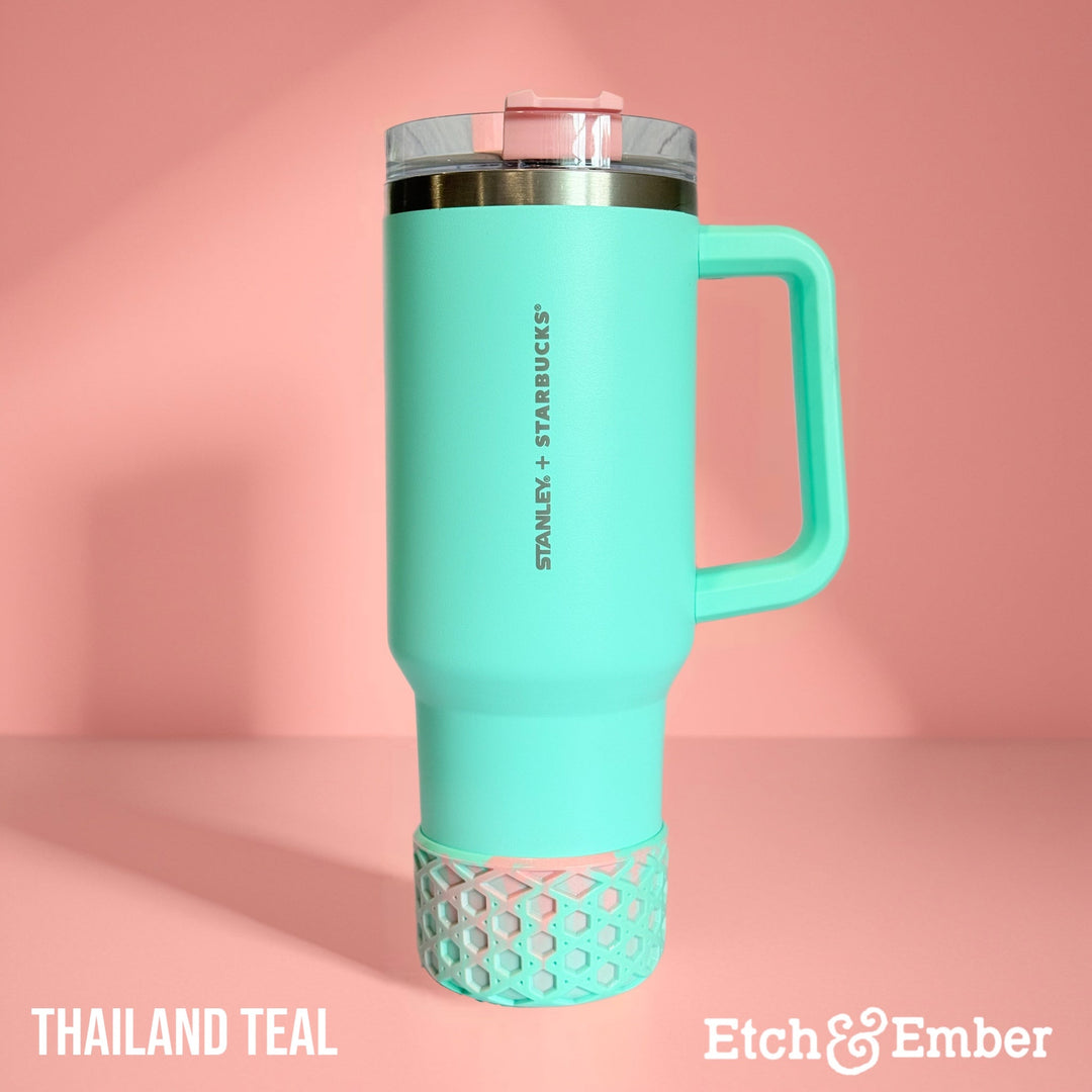 Thailand Teal Remix WAFFLE Tumbler Boot -fits 20-40oz