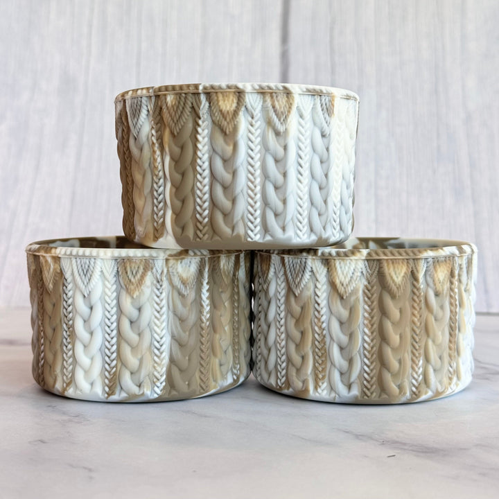 Basic Brown REMIX MACRAME Tumbler Boot -fits 20-40oz
