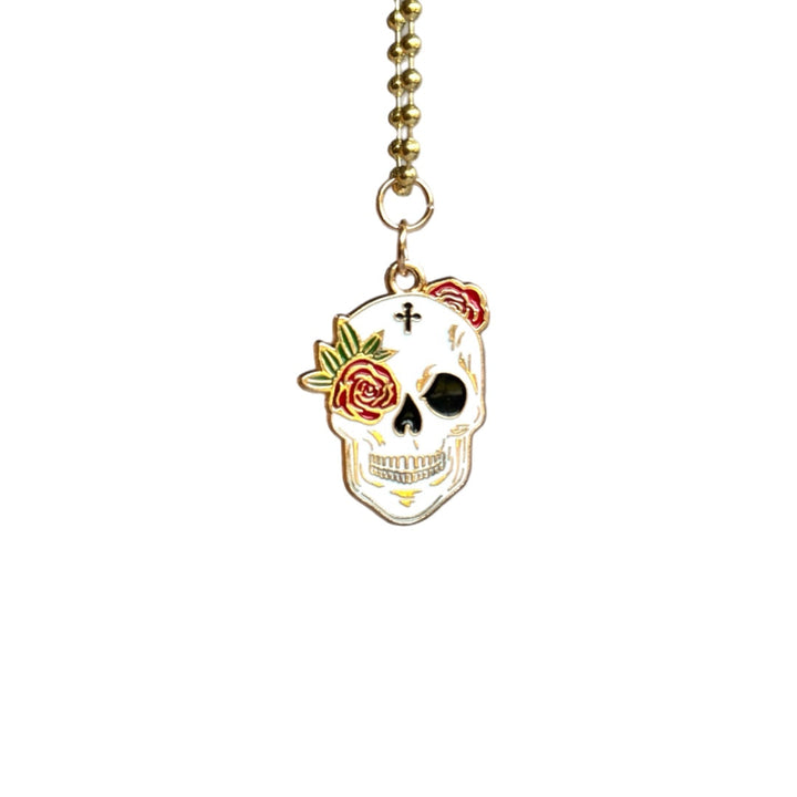 FLORAL SKULL Charm - Tumbler Handle Charm