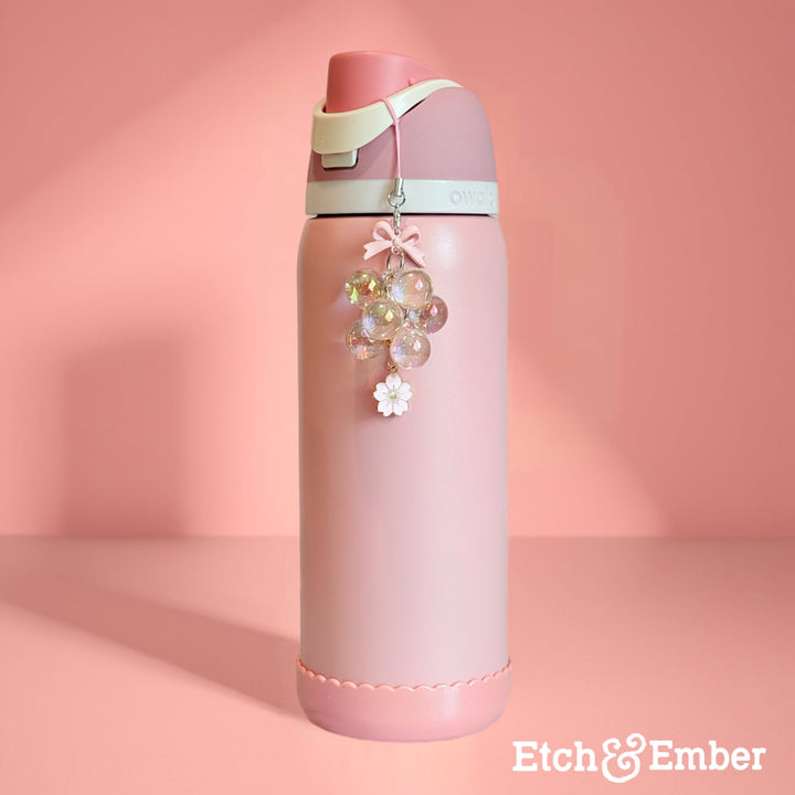 Mini Light Pink Bauble Charm - Tumbler Handle Charm