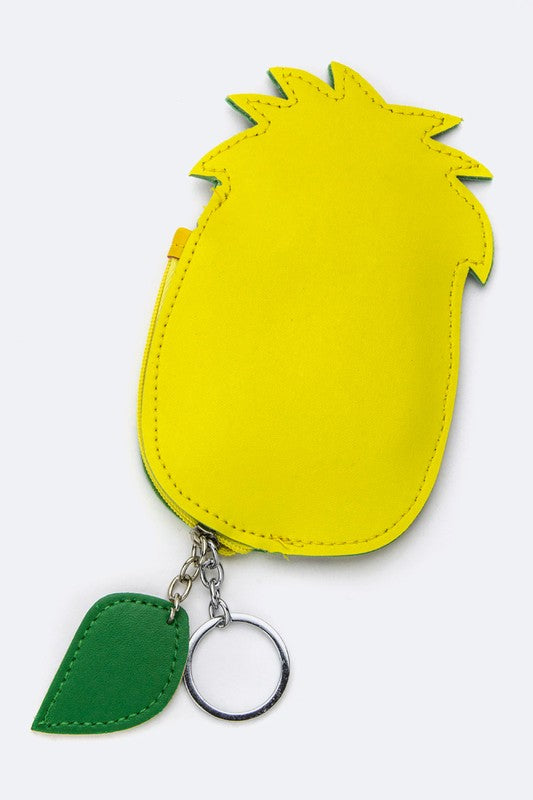 Pineapple Small Zip Coin Pouch