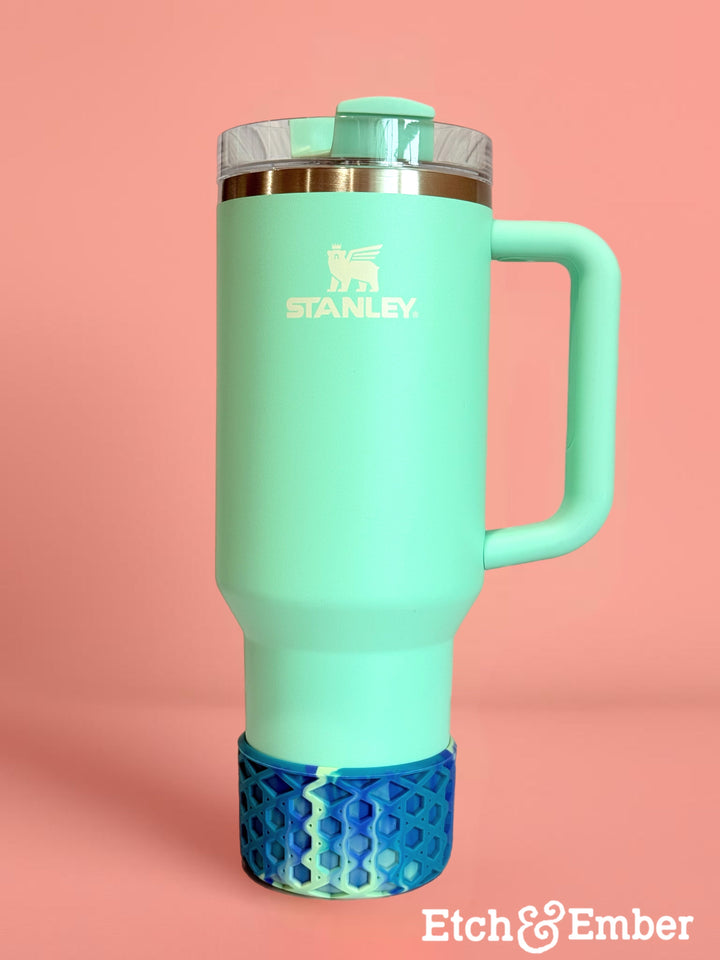 Coastal Teal WAFFLE Tumbler Boot -fits 20-40oz