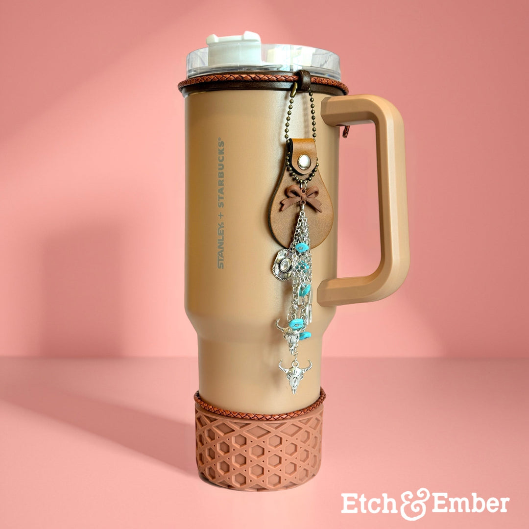 *Limited Edition* Turquoise Trails Charm - Tumbler Handle Charm