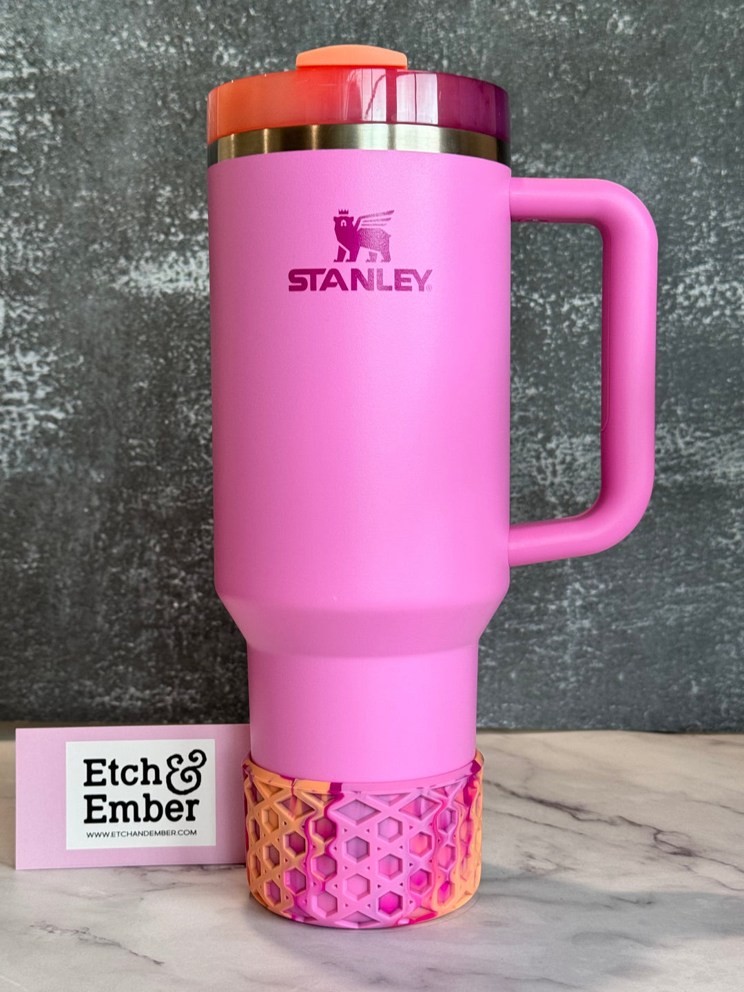 SWEET NECTARINE WAFFLE Tumbler Boot -fits 20-40oz New!