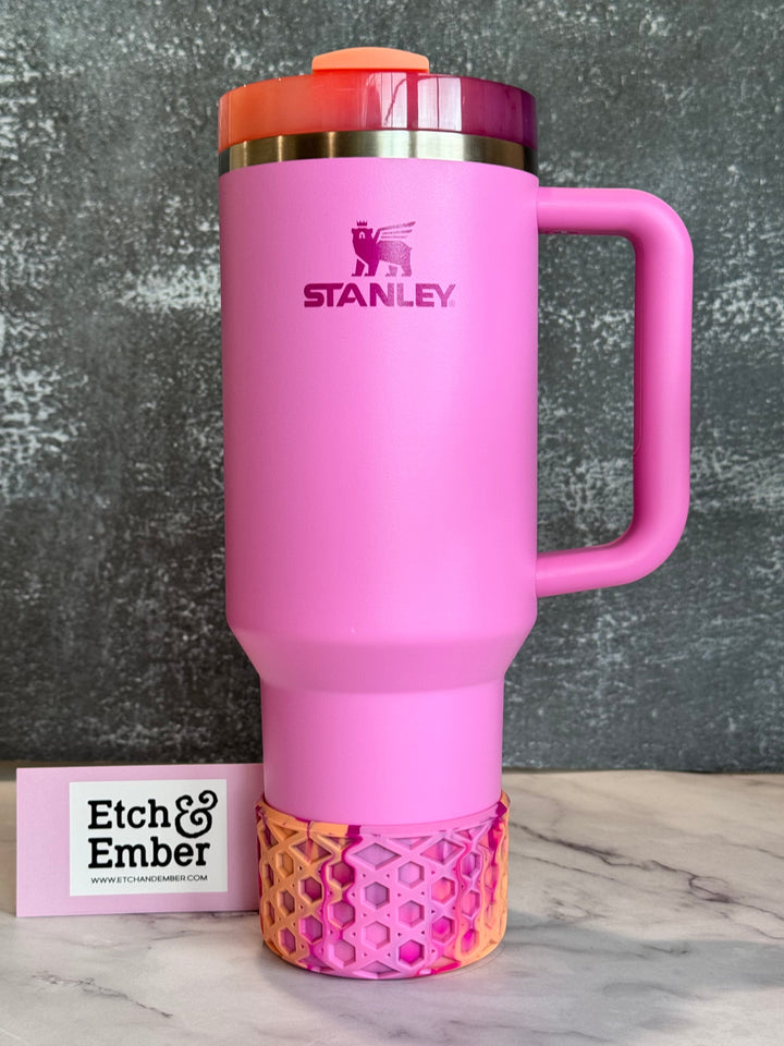 SWEET NECTARINE WAFFLE Tumbler Boot -fits 20-40oz New!