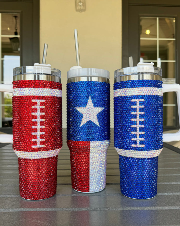 Pre-Order: 40 Oz. Crystal TEXAS Tumbler (Ships Approx. 7/15)