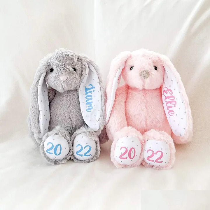 Mix color Sublimation blank ears & feet Easter bunny doll case of 25