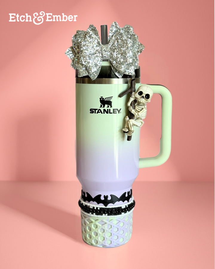 Skeleton ‘Hang On’ Charm - Tumbler Handle Charm *Limited*