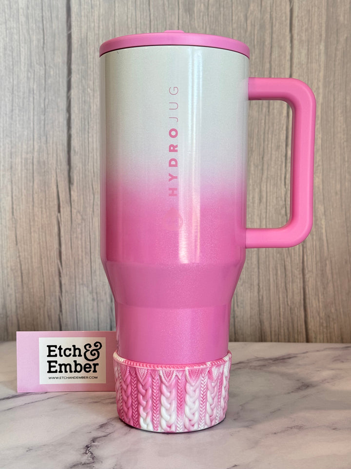 CANDY COATED MACRAME Tumbler Boot -fits 20-40oz