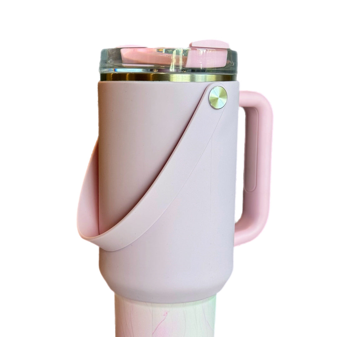 Silicone Tumbler Sleeve with Handle